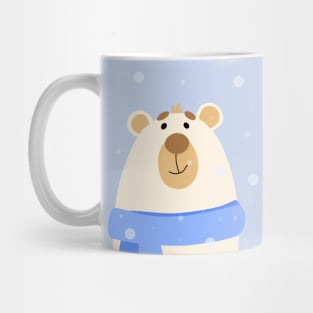 Bear and blue snow Mug